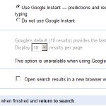 How To Turn Off Google Instant Search