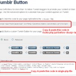 Tumblr Button For WordPress