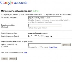 Google Accounts - Manage Domain