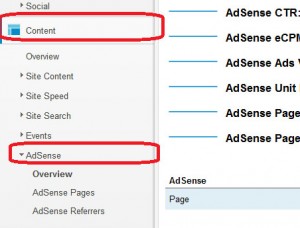 AdSense Revenue in Google Analytics