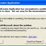 MachineIdCreator Application has encountered a problem and needs to close