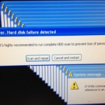 System Error. Hard disk failure detected